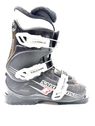 Used Salomon T3 Boys DH Ski Boot Black 230 MP - J05 - W06 11860-S000303754