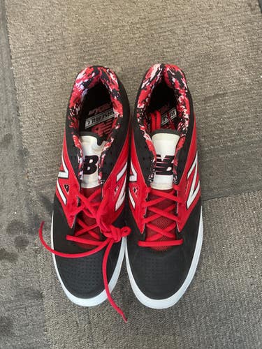 Used New Balance REV LITE METAL BB/SB Cleats Red Senior 12 11614-S000229572