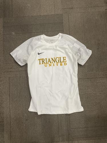 Used Nike DRI FIT Soccer Top Yth White SM 11614-S000229609