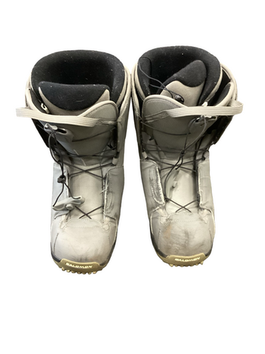Used Salomon SYMBIO SNOWBOARD BOOTS Mens Snowboard Boots Grey Senior 11 11613-S000175834