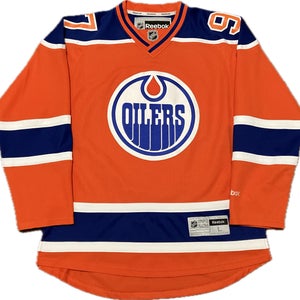 Edmonton Oilers Connor McDavid "Orange Crush" Reebok NHL Hockey Jersey Size L