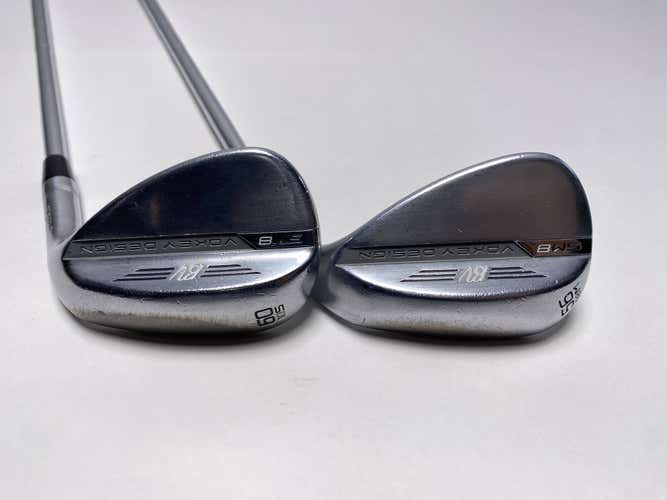 Titleist Vokey SM8 Tour Chrome Wedge Set 56* 8 | 60* 10 Wedge Steel Mens RH