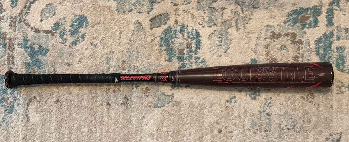 2021 Louisville Slugger Select PWR Hybrid BBCOR Certified Bat (-3) 30 oz 33" (Used)