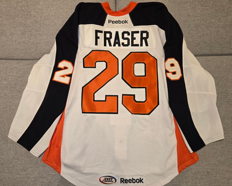 Mark Fraser Syracuse Crunch AHL Reebok Warm-Up Used Jersey Size 56