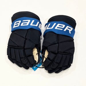 13” New Jesperi Kotkaniemi Bauer Vapor Hyperlite Pro Stock Gloves - Team Finland Four Nations