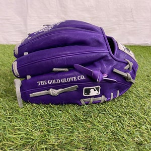 Purple Rawlings Heart of the Hide R2G RH Infield Baseball Glove 11.5" (New)