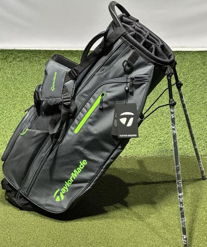 TaylorMade Golf Flextech Crossover Stand Carry Bag 14-Way Color: Grey/Green