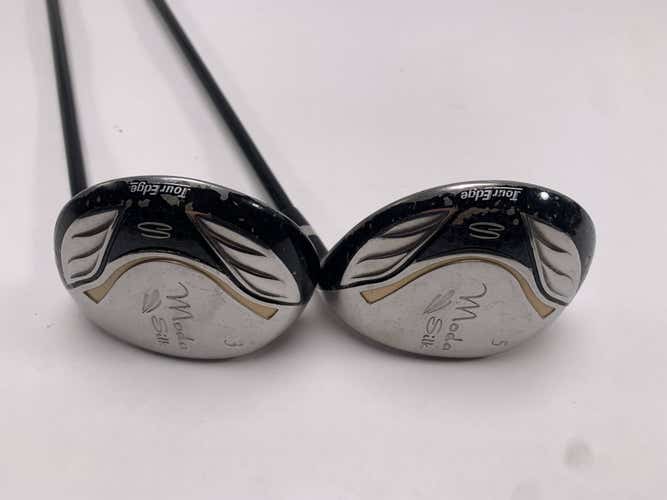 Tour Edge Moda Silk 3 & 5 Fairway Wood Set 15* 18* Moda Silk Ladies Womens RH