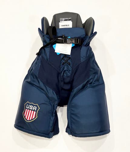 New Cole Caufield Bauer Nexus Pro Lite Pro Stock Pants - Team USA Four Nations - Small