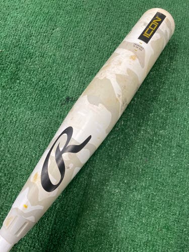2025 Rawlings Icon Composite Bat USSSA Certified (-8) Composite 22 oz 30" (Used)