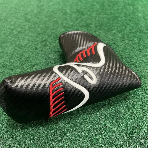 Edel Golf Blade Putter Headcover Club Cover Magnetic Black MINT CONDITION!