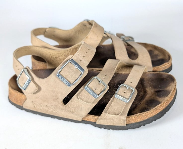 Birkenstock Birki's Ellice Beige 3 Strap Slingback Women Sandals Size 40 / 9