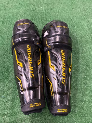 Senior Bauer Supreme TotalOne MX3 Shin Pads 16" (Used)