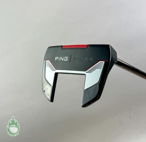 Used RH 2021 Ping Black Dot TYNE 4 Mid Mallet 34" Putter Black Steel Golf Club