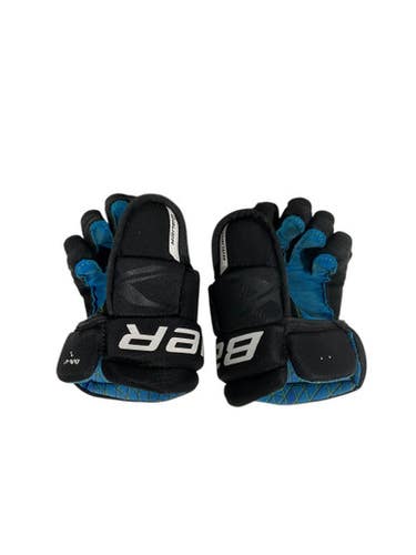 Used Bauer GLOVES Youth Gloves Black 9" 11847-S000032466