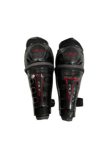 Used CCM QLT230 Youth Shin Guards Black 8" 11847-S000032464