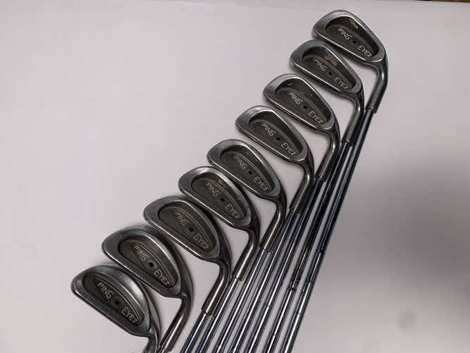 Ping Eye 2 + Iron Set 4-PW+SW+LW Black Dot Stiff Steel Mens RH