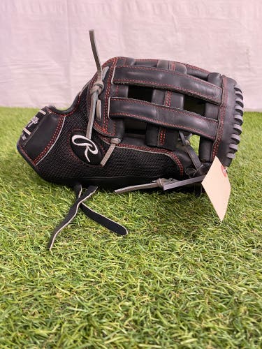 Black Rawlings Heart of the Hide RH Outfield Baseball Glove 12.75" (Used)