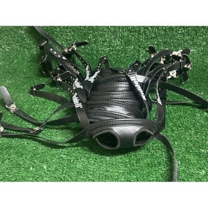 Bundle 9 RIDDELL BLACK 4 PT HIGH HOOK SOFT CHIN STRAP