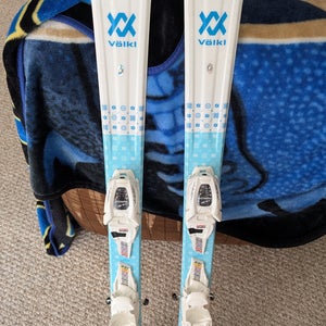 Kid's 2023 All Mountain 110 cm Volkl Flair Jr Skis With Bindings (Used)