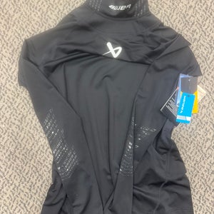 Bauer Long Sleeve Neck Protection Shirt New) Senior Small
