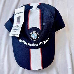 Vintage 2007 BMW Sauber F1 Team Cap Navy white Official Deadstock Merch New