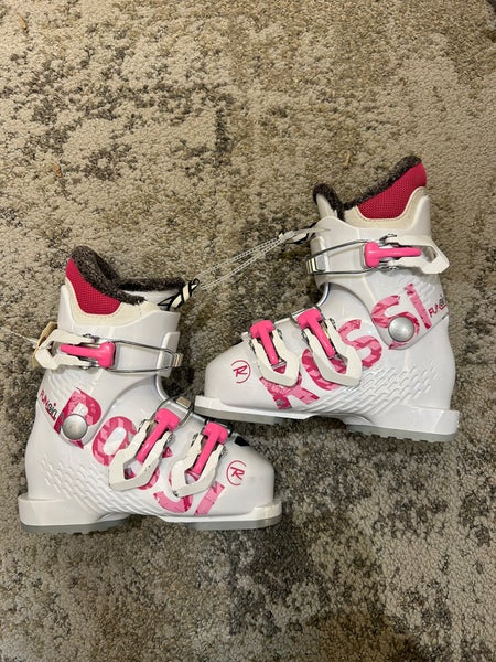 Mondo 22 & 22.5 Kid's Rossignol Fun Girl Ski Boots (Used)