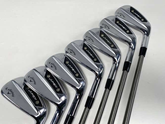 Callaway Apex Ai150 Iron Set 4-PW AeroTech SteelFiber i95 CW 95g Stiff Mens RH
