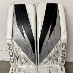 33+1.5" CCM Axis XF Pro Goalie Leg Pads blue/gold/grey/black