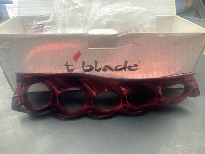T’Blade red chrome holders. 280 mm (New)