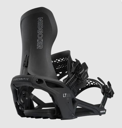 NIDECKER 25/26 SUPERMATIC LT STEP INTO BINDINGS, BLACK MD