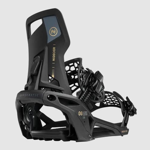 NIDECKER 25/26 SUPERMATIC OG STEP INTO BINDINGS, BLACK SM