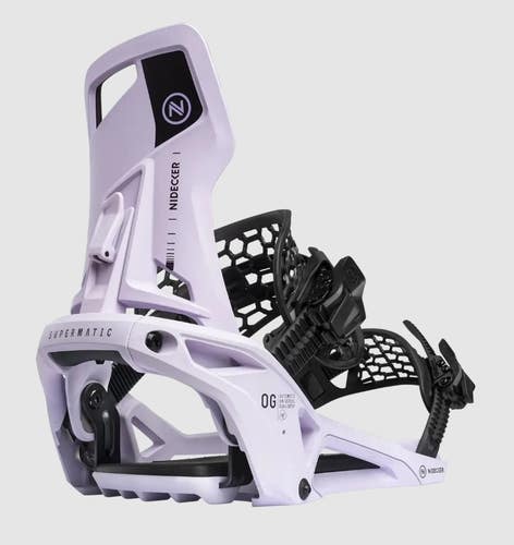 NIDECKER 25/26 SUPERMATIC OG STEP INTO BINDINGS, HEATHER SM