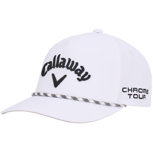 NEW 2026 Callaway Tour Authentic Rope White Adjustable Snapback Golf Hat/Cap