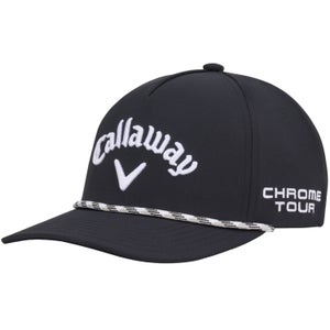NEW 2026 Callaway Tour Authentic Rope Black Adjustable Snapback Golf Hat/Cap