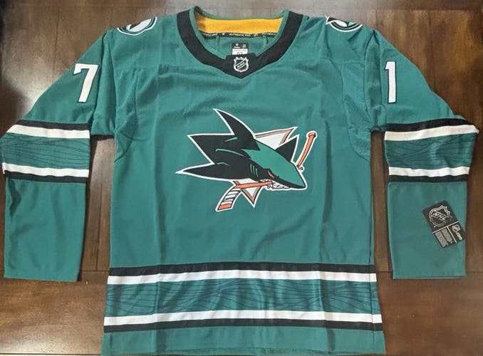 San Jose Sharks Macklin Celebrini Adult Large (52) Black #71 NWT