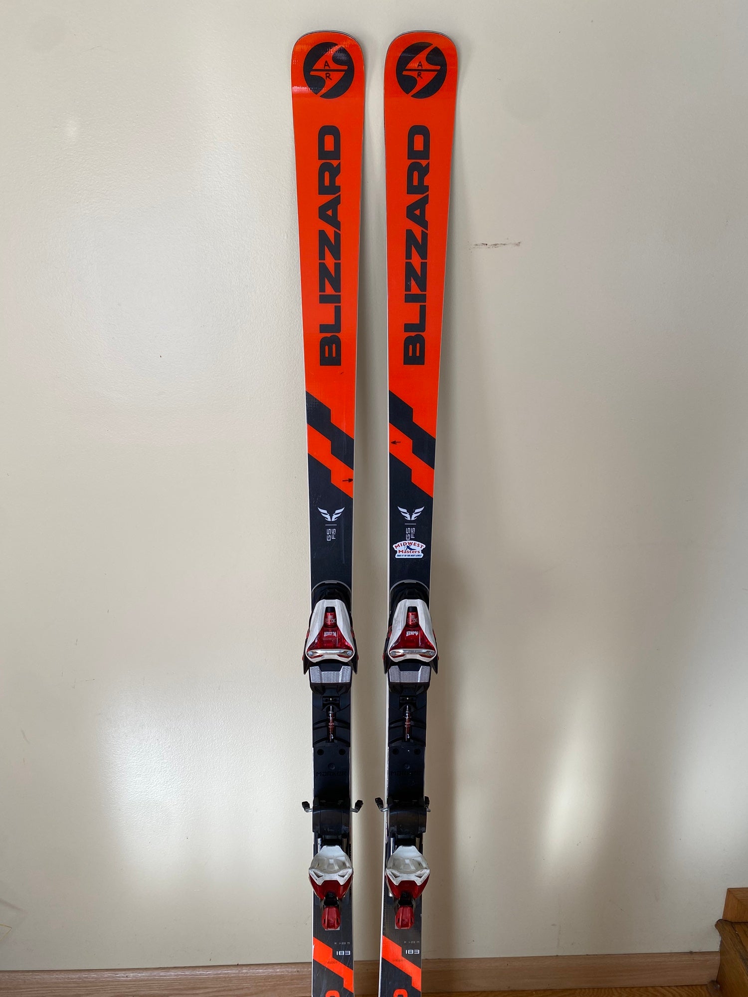 Blizzard Racing GS FIS 170cm Skis With Marker Race Bindings