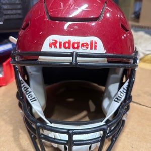 USED RIDDELL FLEX ADULT HELMET - MEDIUM - PEARL CARDINAL