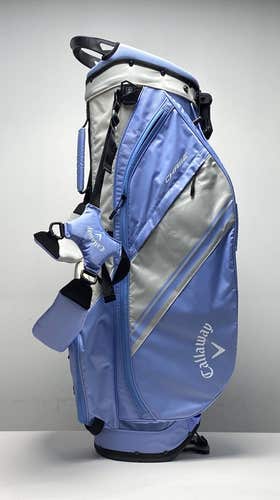 Callaway Chase Stand Bag Light Blue 4-Way Divide Dual Strap Golf Bag