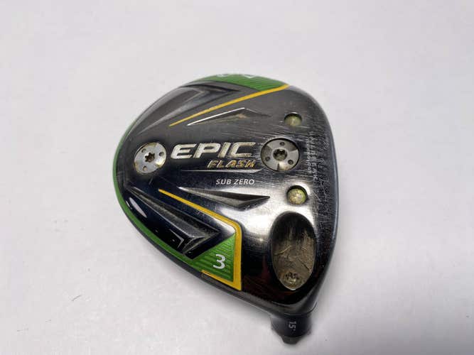 Callaway EPIC Flash Sub Zero 3 Fairway Wood 15* HEAD ONLY Mens RH