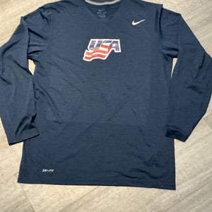 Team USA Long-sleeve Large Men's Nike Dri-Fit Shirt (New)