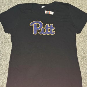 Pitt Script Logo Womens 2XL T-Shirt NCAA University of Pittsburgh Panthers BNWT