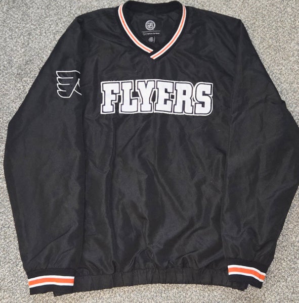 Philadelphia Flyers Black Men's Large Sports by Carl Banks Windbreaker Jacket