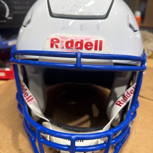 USED RIDDELL FLEX ADULT HELMET - LARGE - METALLIC WHIITE