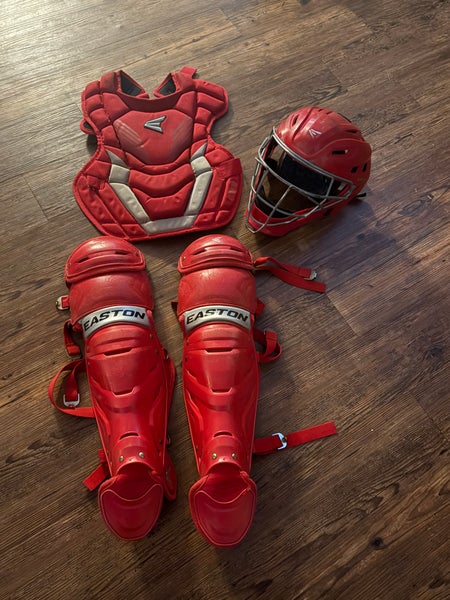 Red Easton Catcher's Set (Used)