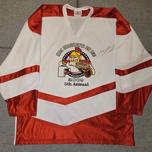 Binghamton Senators Danny Bois 2009 Spaghetti On Ice Player Worn Charity Hockey Jersey