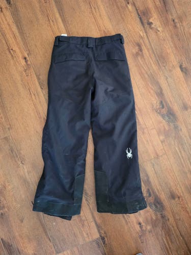 Black Unisex Youth Size 10 Spyder Ski Pants (Used)