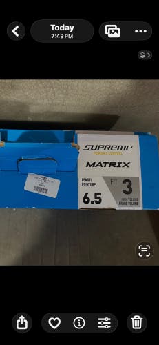 Bauer Supreme Matrix Hockey Skates Wide Width 6.5 (Used)