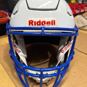 USED RIDDELL FLEX ADULT HELMET - MEDIUM - METALLIC WHIITE
