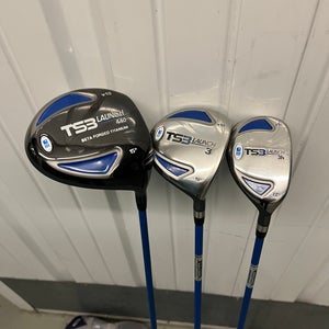 TOUR SERIES. WOODS. Junior US Kids Golf Right Handed Clubs (Used). Matching headcovers